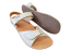 Kožené dámské barefoot sandály TEMIS krémová