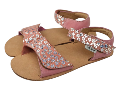 Dívčí kožené barefoot sandálky MIRRISA/I/X růžová