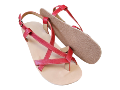 Barefoot dámské  proplétané sandály na palec COLIMA/X červená