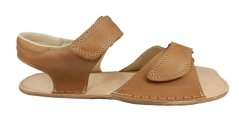 kožené hnědé barefoot sandály kožené hnědé barefoot sandály