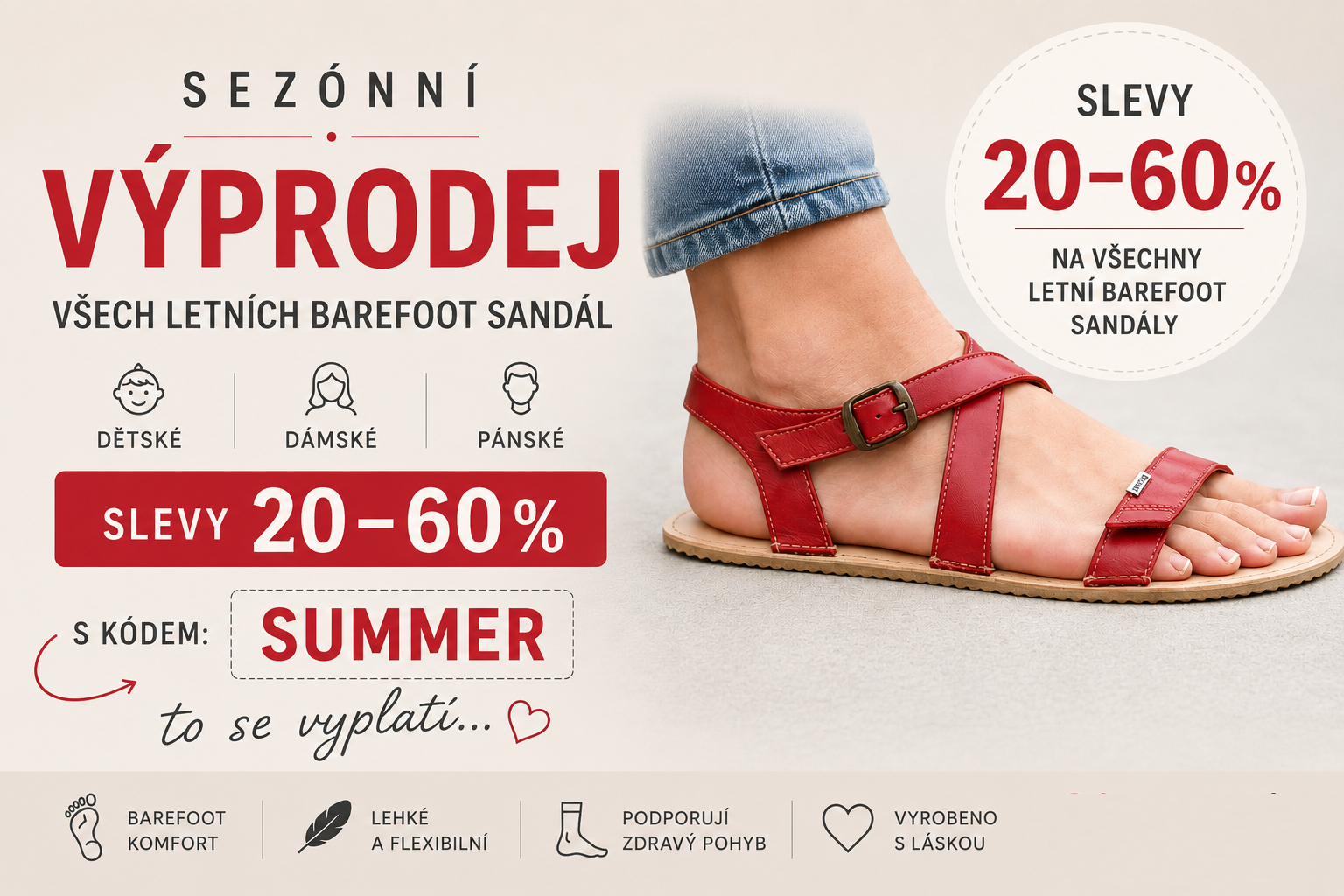 sezónní výprodej letních modelů