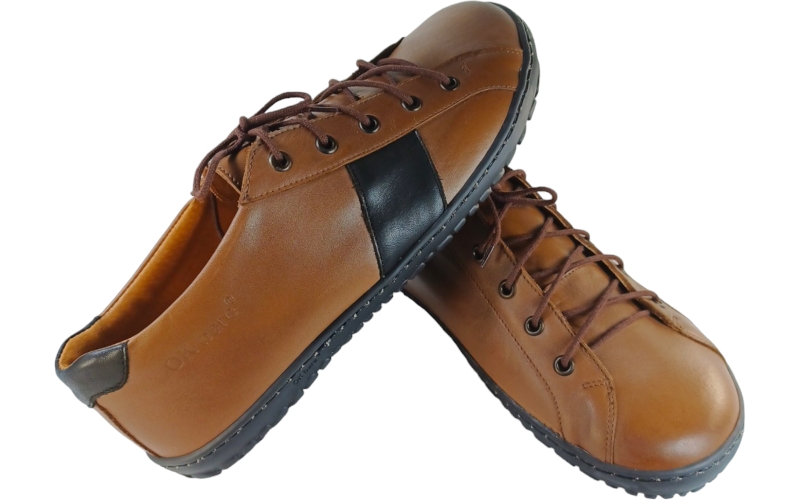 hnědé kožené barefoot pro muže