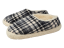 Dětské teplé papučky káro černobílá