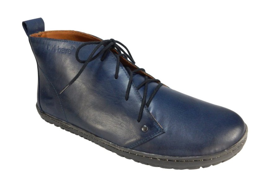 kožené kotníkové barefoot