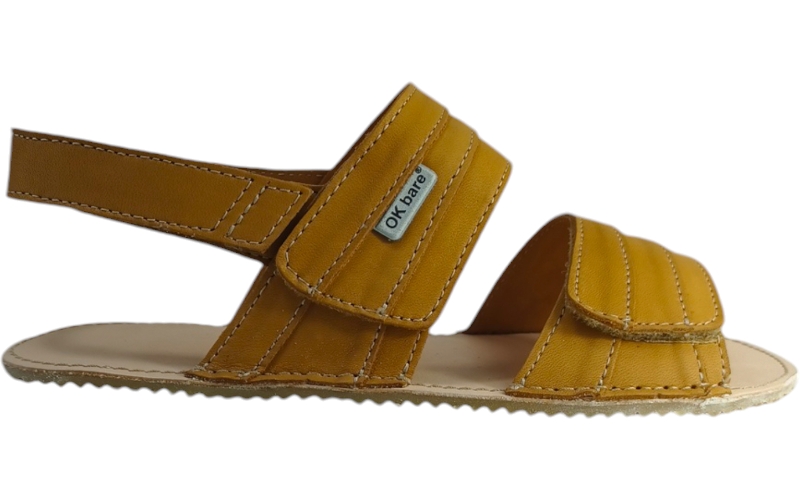 Barefoot dámské kožené sandály  LUCANIA/I hnědá