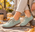 Dámské barefoot boty z přírodní velurové kůže FERN zelená