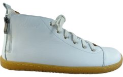 Dámské kotníčkové barefoot boty se zipem ANDROS bílá
