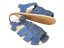 Dětské kožené barefoot sandálky Palm/I modrá