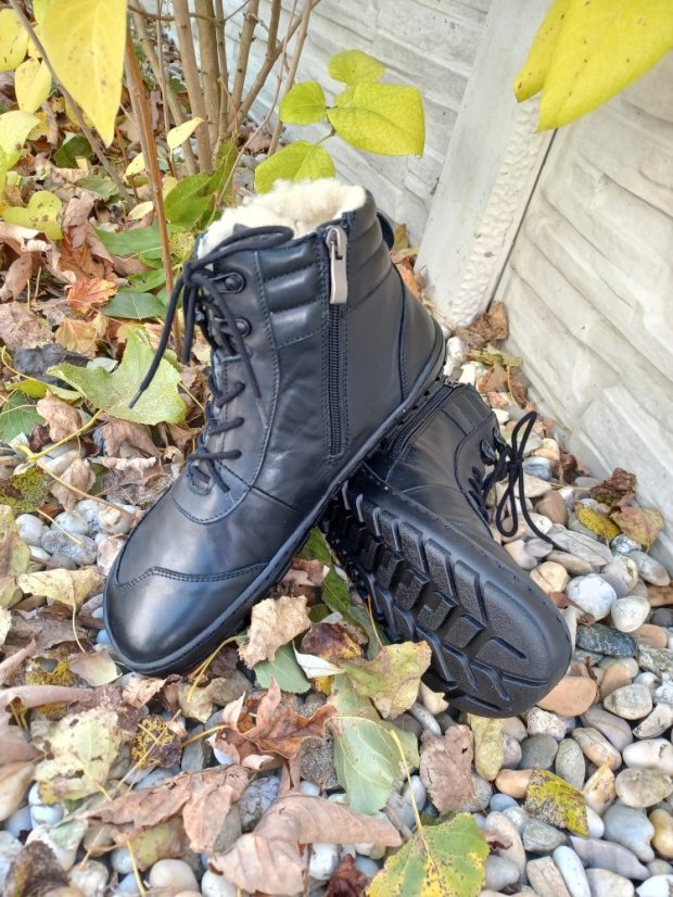 Zimní barefoot boty s hřejivým kožíškem