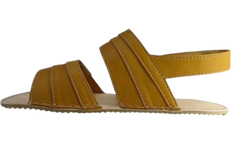 Barefoot dámské kožené sandály  LUCANIA/I hnědá