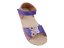 Dívčí kožené barefoot sandály MIRRISA růžová s motýlkem