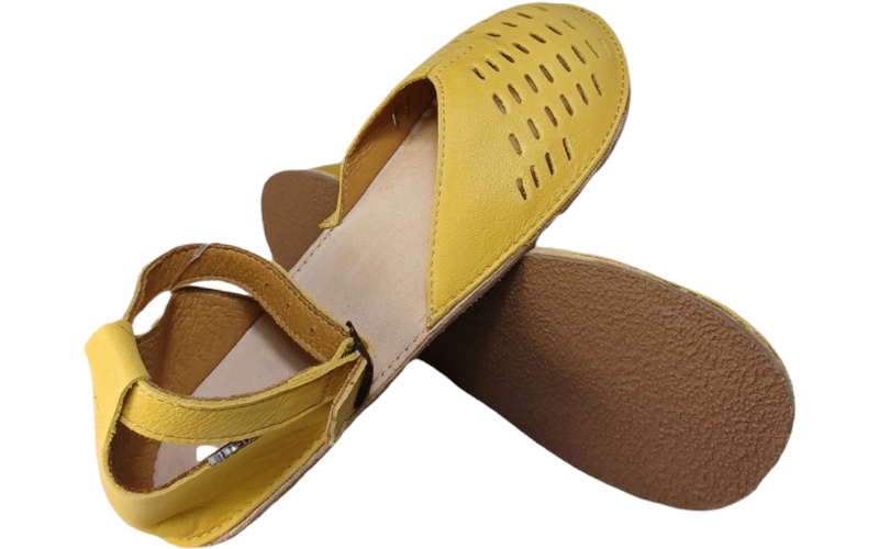 Dámské barefoot baleríny DAISY/P žlutá