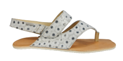 květované barefoot sandály