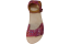 Barefoot kožené minimalistické sandály VIOLET vínová