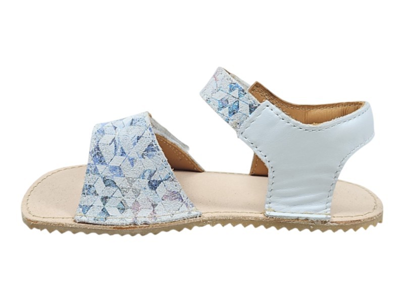 Dětské kožené barefoot sandály MIRRISA/I - bílá