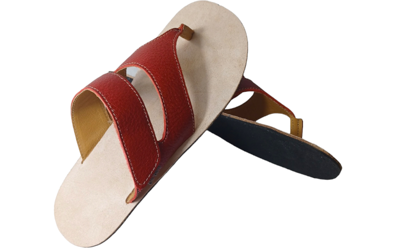 červené dámské barefoot pantofle