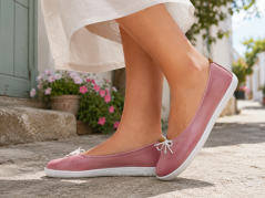 Dámské minimalistické barefoot baleríny PEACH růžová