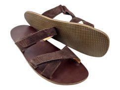 Dámské minimalistické barefoot nazouváky KOR/X hnědá