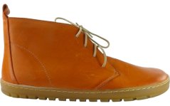 Dámské kotníčkové barefoot boty na šněrování ELIS oranžová