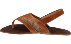 hnědé barefoot sandály