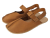 hnědé barefoot sandály