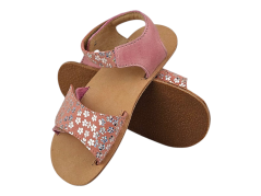 Dívčí kožené barefoot sandálky MIRRISA/I/X růžová