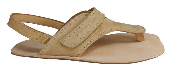 Kožené dámské barefoot  sandály FIN/I/X hnědá