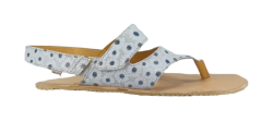 Barefoot dámské kožené žabky NAXOS šedá