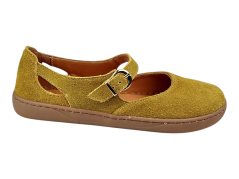 Dámské barefoot baleríny z velurové kůže IDAHO koňaková