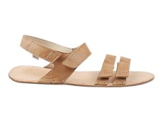 Kožené dámské barefoot  sandály SANTORINI hnědá