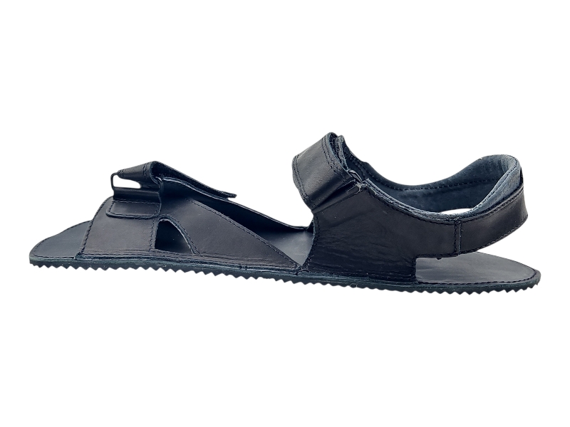 Kožené barefoot  pánské sandály BOUNTY černá
