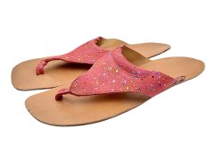 Dámské minimalistické barefoot žabky TILOS/X oranžová s leskem