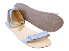 Minimalistické barefoot  sandály s plnou patou LILI fialová