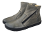 Dámské zimní kotníčkové boty na zipy HOOD šedá s hřejivou podšívkou