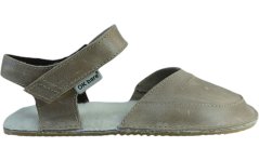 šedé zateplené barefoot přezůvky