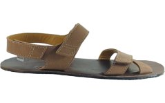 Barefoot dámské kožené sandály KORFU/X hnědá