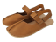 hnědé barefoot sandály