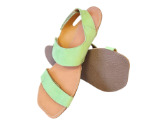 Minimalistické barefoot  sandály BORA zelená