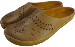 Kožené dámské barefoot nazouváky AMY/N nature hnědá