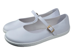 Bílé svatební a společenské barefoot baleríny GERBERA bílá