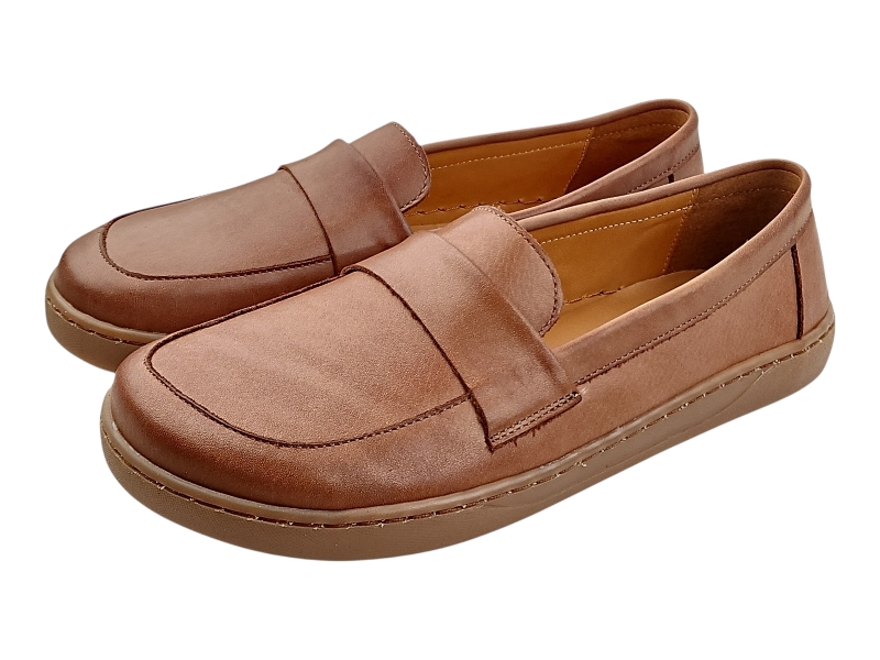 Dámské barefoot boty  kůže MAINE hnědé