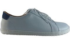 Kožené barefoot tenisky s efektní patou ESTER bílá/modrá