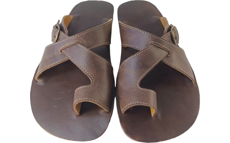 unisex hnědé bare nazouváky