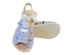 Dívčí kožené barefoot sandálky Miami/I  fialová