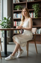 Kožené barefoot dámské sneakers PUMMAI bílo- zlaté