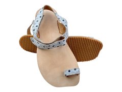Kožené barefoot sandály na palec CAPRI/X květiny