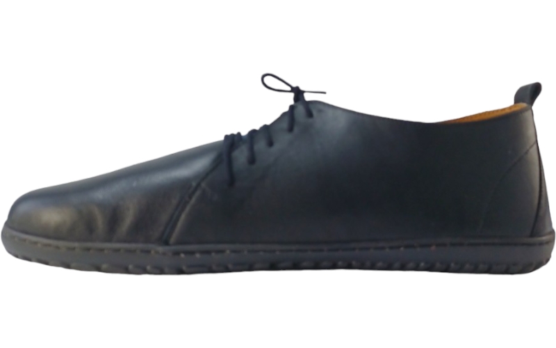 pánské barefoot černé boty z kůže
