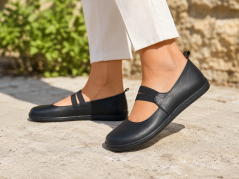 Dámské barefoot baleríny s gumkou ASTER černá