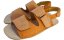 Kožené dámské barefoot  sandály JELI/I oranžová