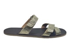 Kožené dámské zlaté barefoot nazouváky KOR - zlatá